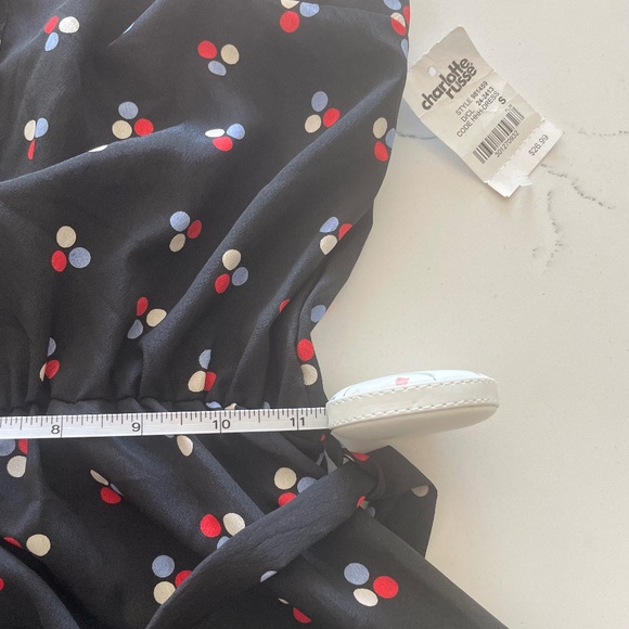 Charlotte Russe | NWT Made in USA Halter V-Neck Floral Mini Dress with Belt, S - Picture 12 of 15